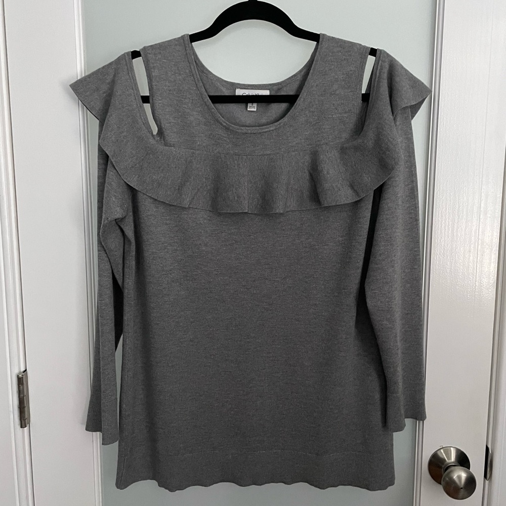 Calvin Klein Women’s Gray Sweater Size M